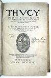 THUCYDIDES. Historiae de bello Peloponnesiaco, libri octo. 1569
